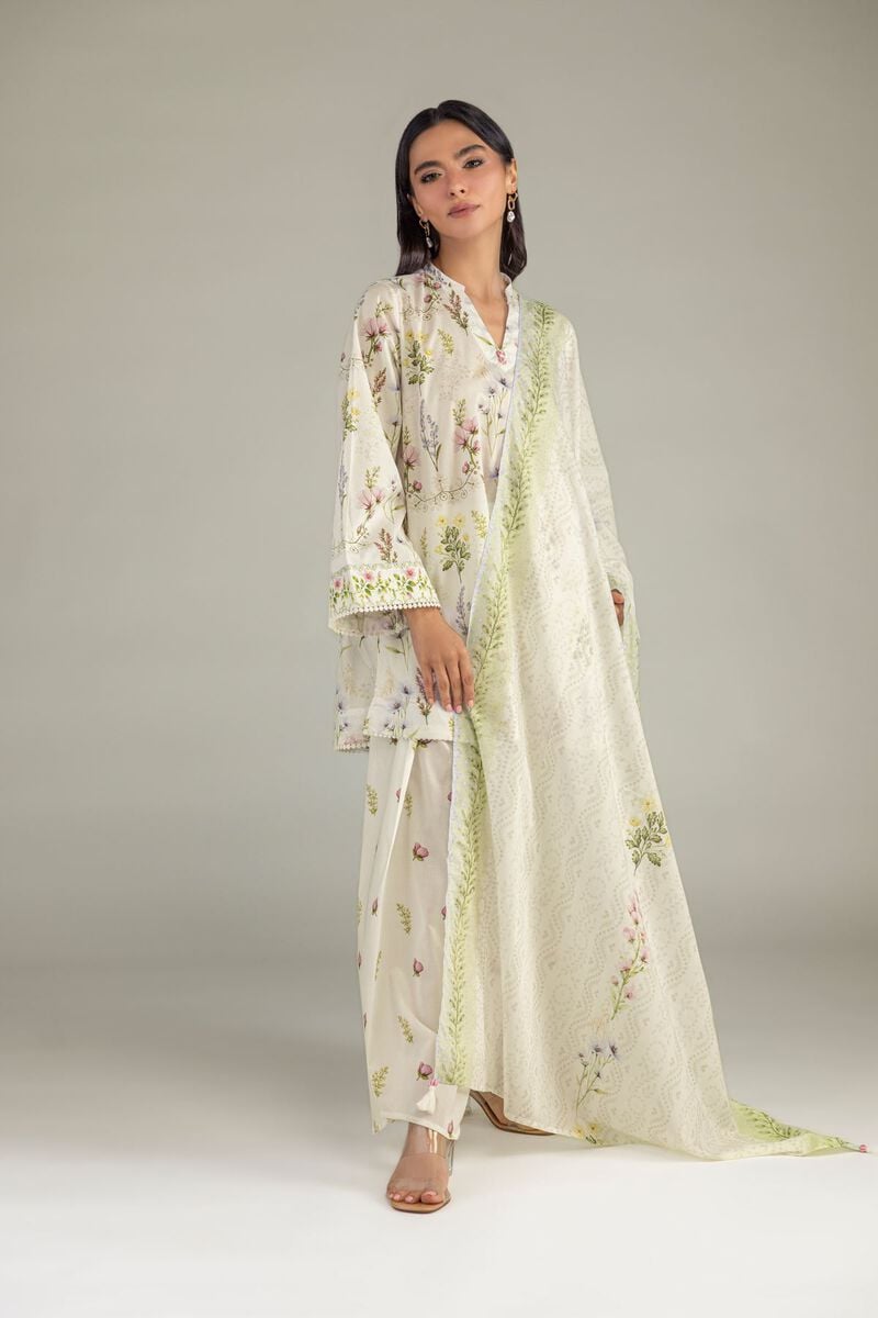 Floral Lawn Dupatta