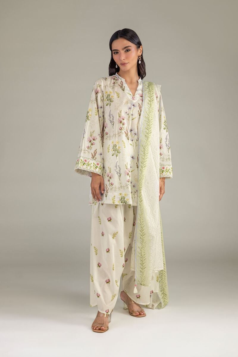 Floral Lawn Dupatta
