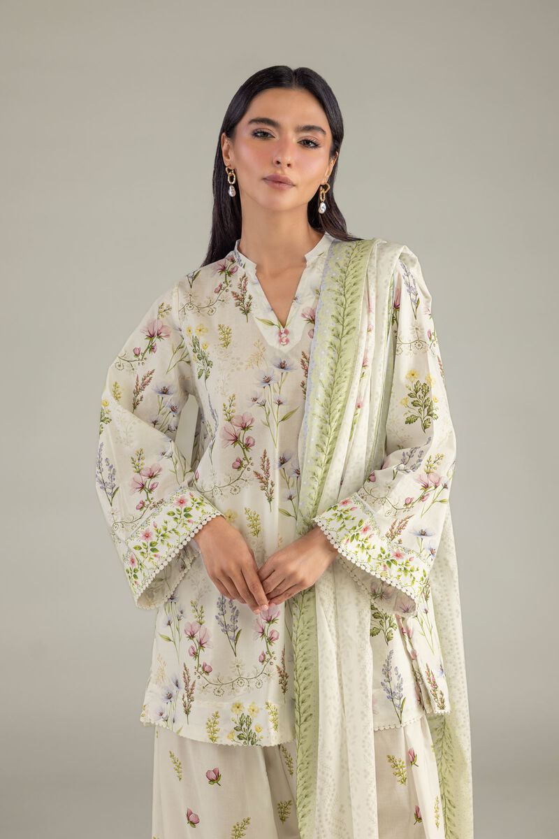 Floral Lawn Dupatta