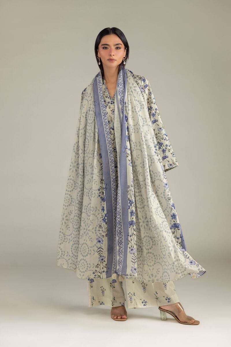Floral Lawn Dupatta