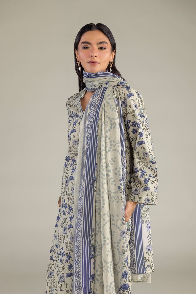 Floral Lawn Dupatta
