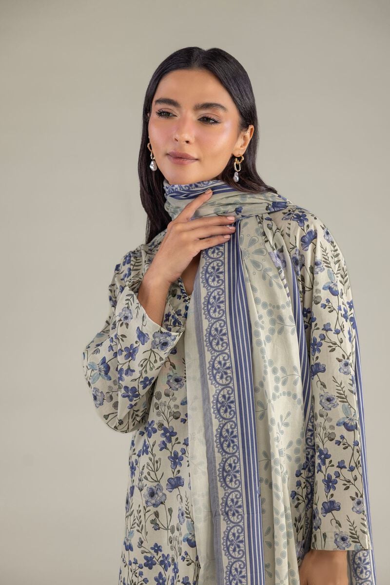 Floral Lawn Dupatta
