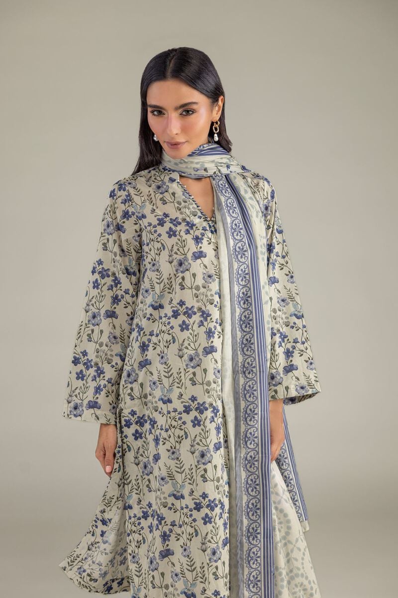 Floral Lawn Dupatta