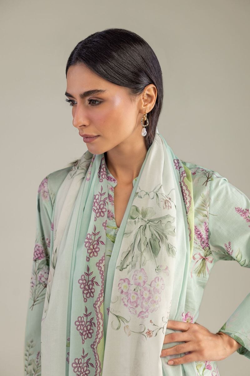 Mint Lawn Dupatta
