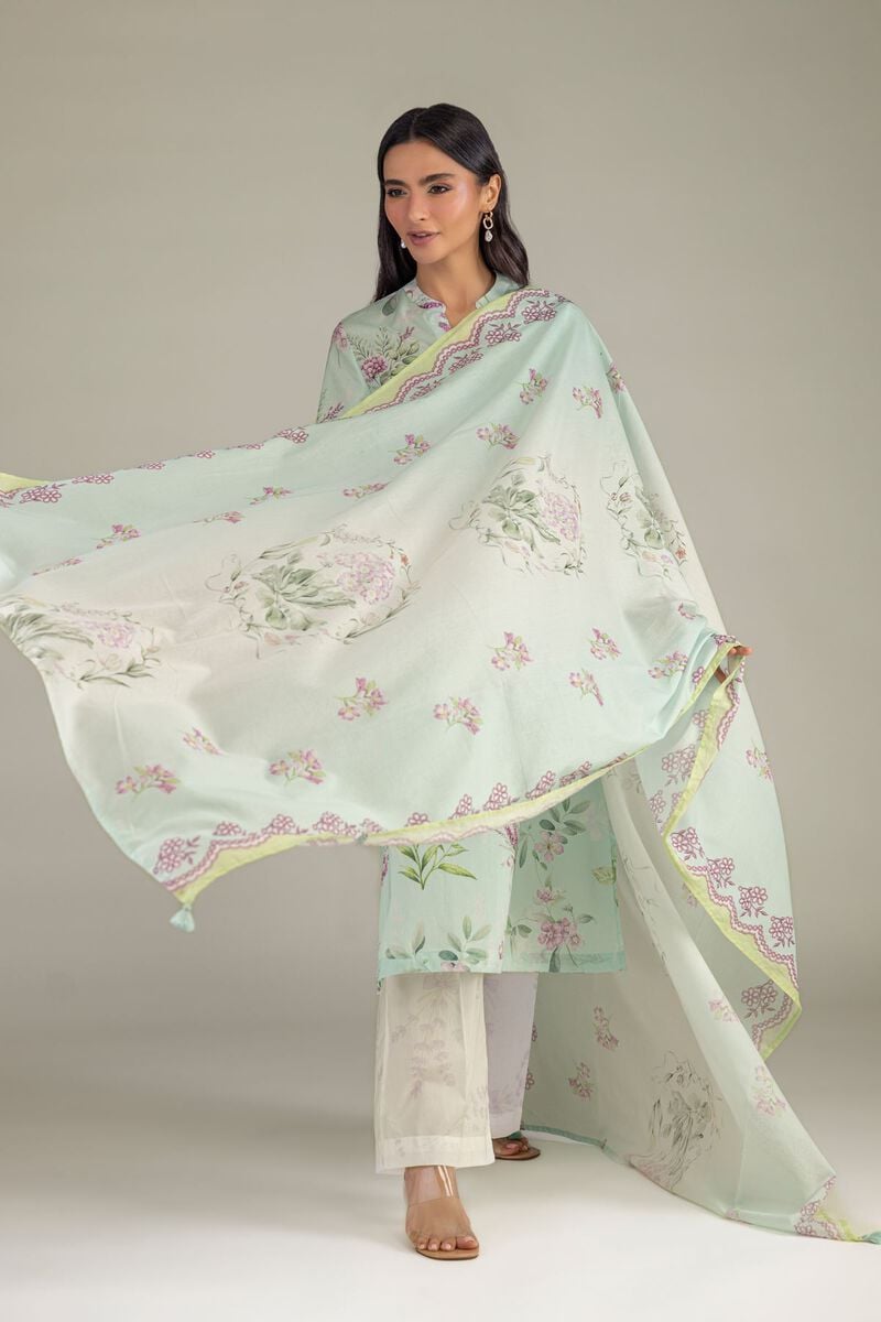 Mint Lawn Dupatta