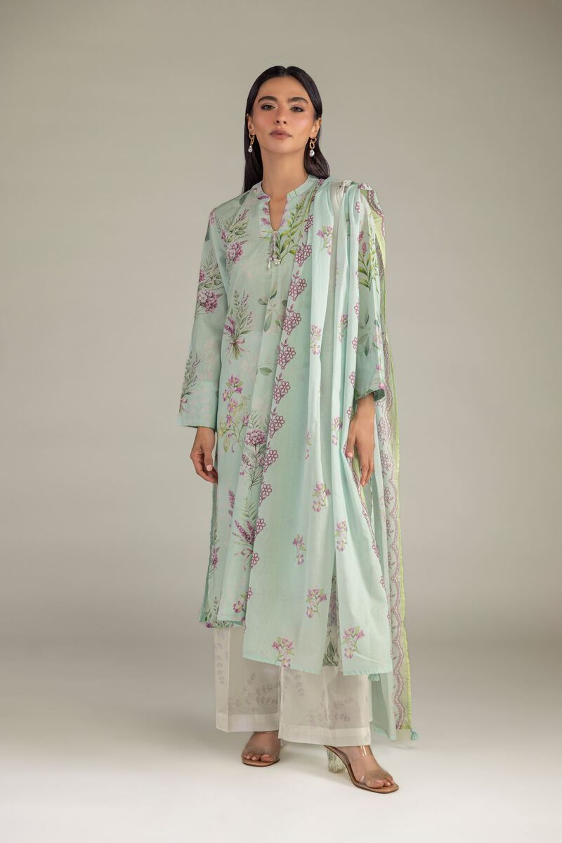 Mint Lawn Dupatta