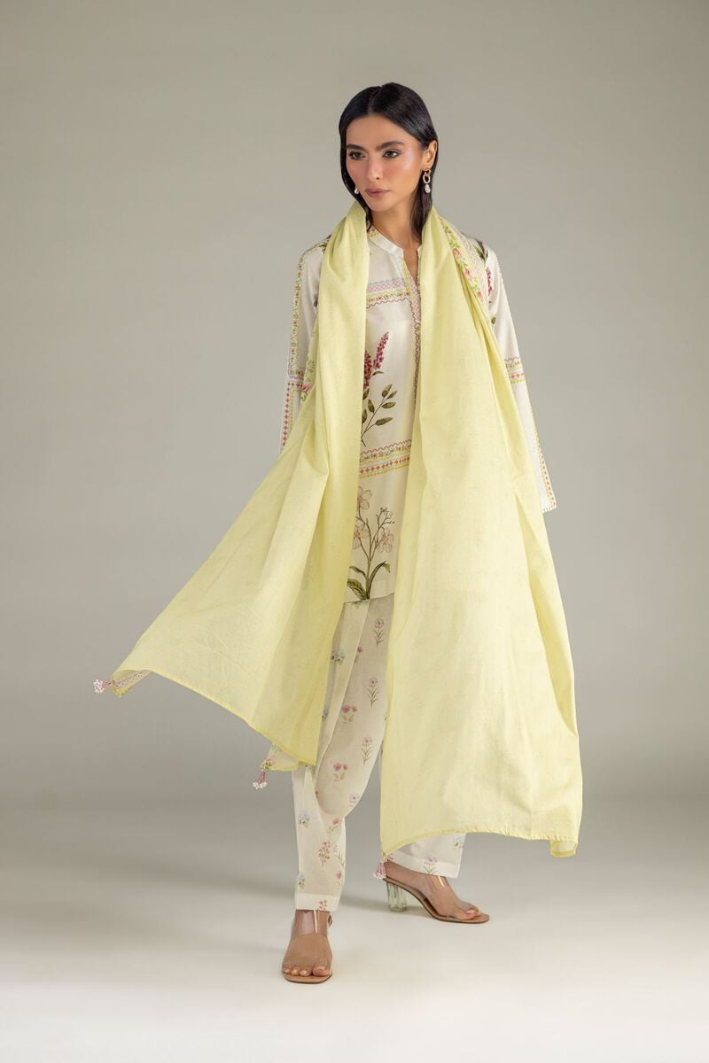 Solid Lawn Dupatta