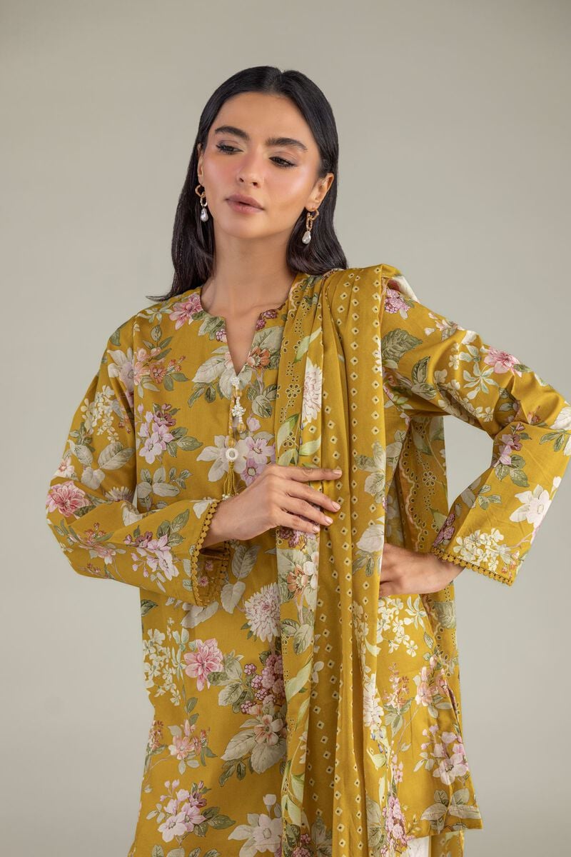Lawn Floral Dupatta
