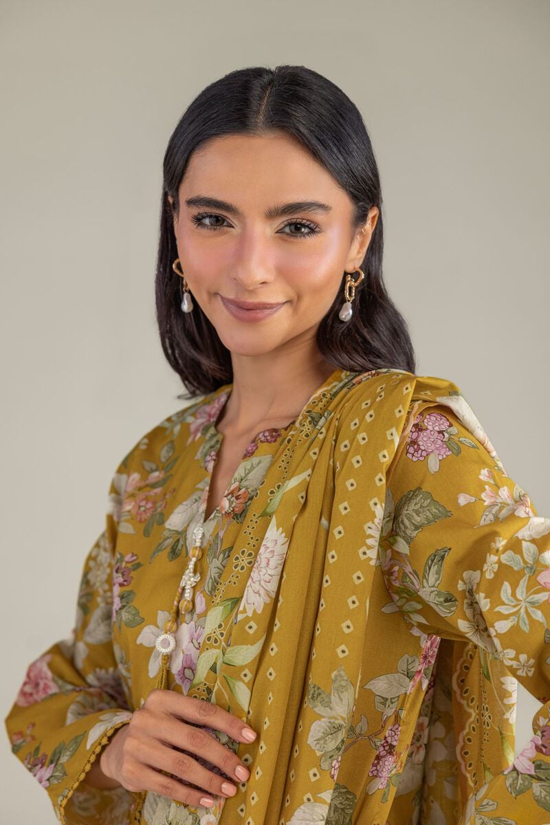 Lawn Floral Dupatta