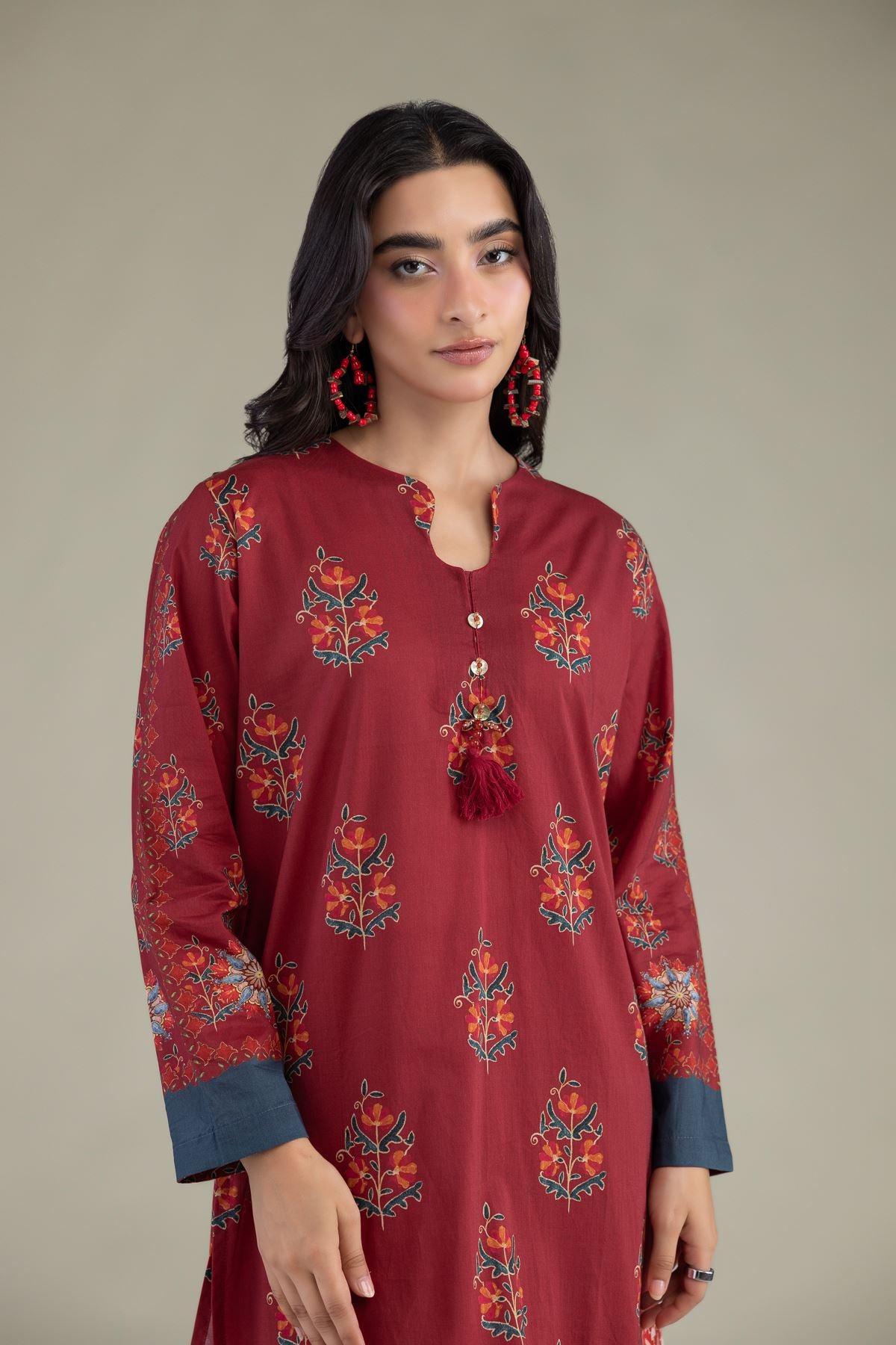 Floral Cambric Kurta
