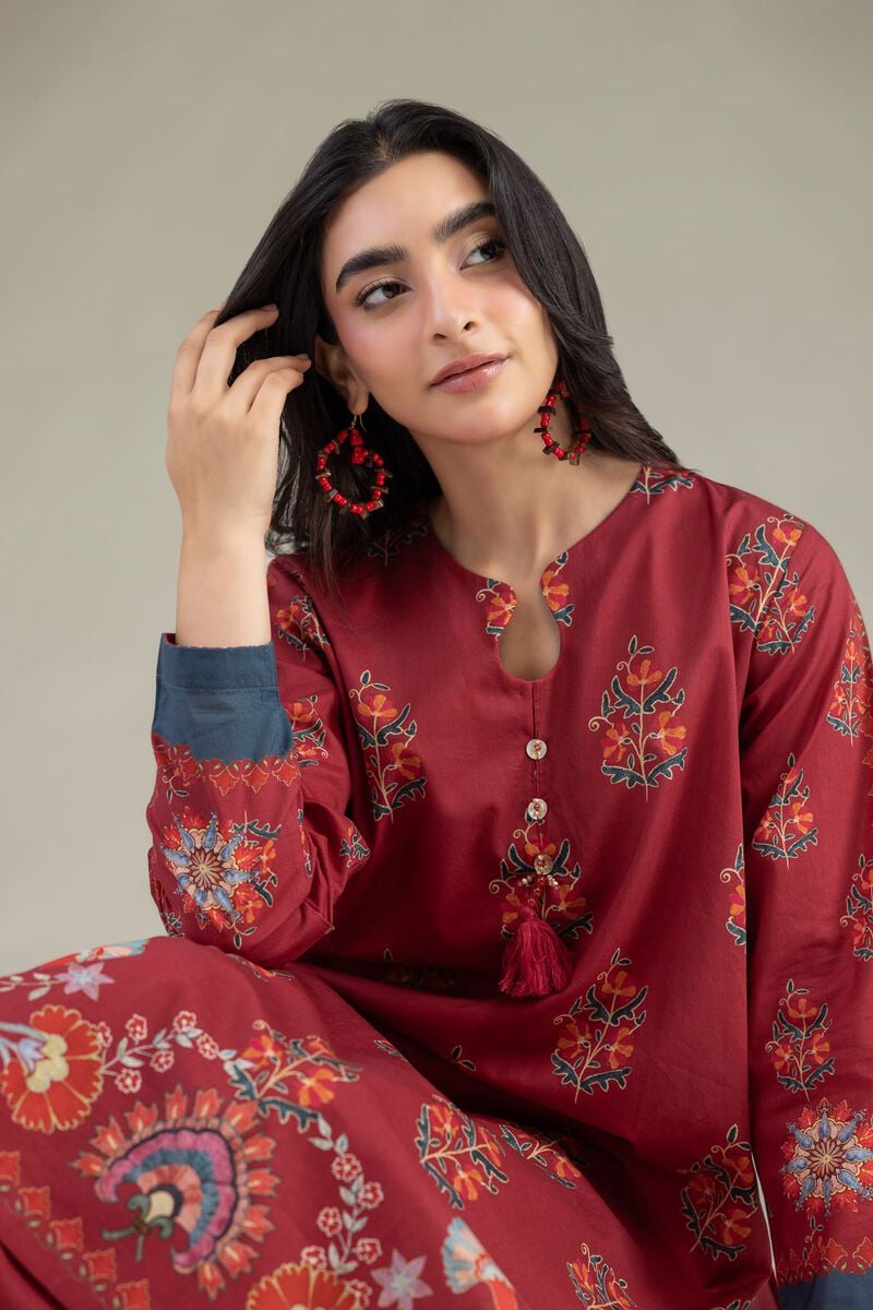 Floral Cambric Kurta