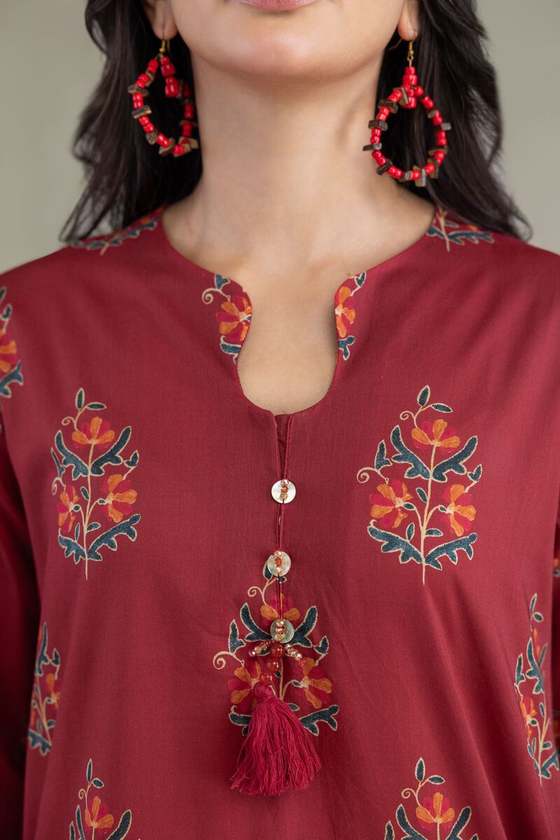 Floral Cambric Kurta
