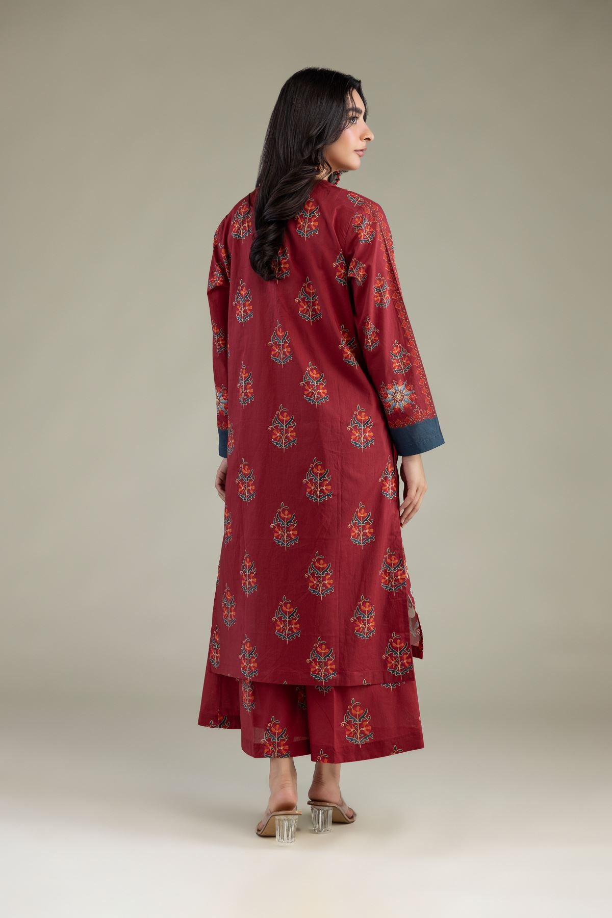 Floral Cambric Kurta