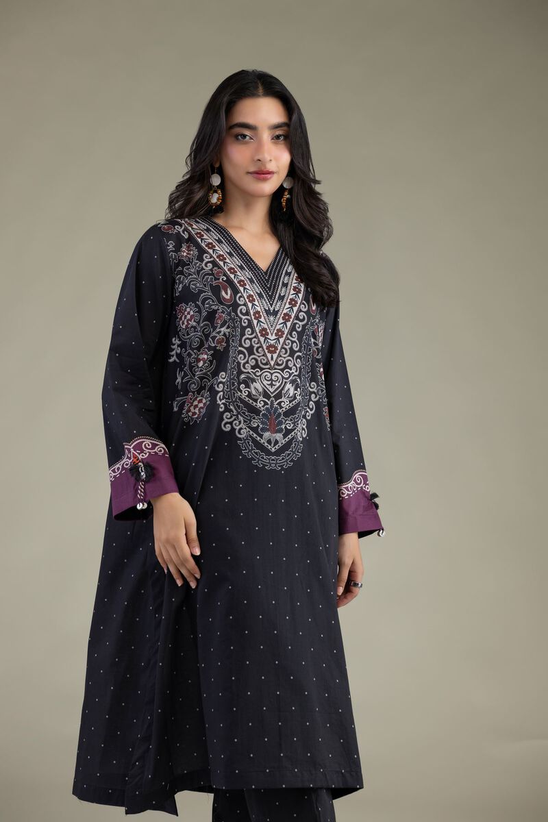 Cambric V-Neck Kurta