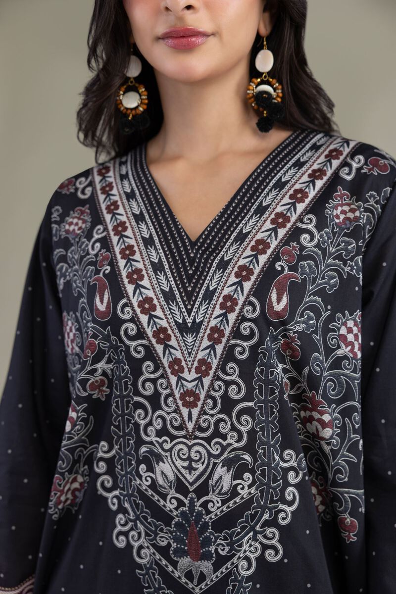 Cambric V-Neck Kurta