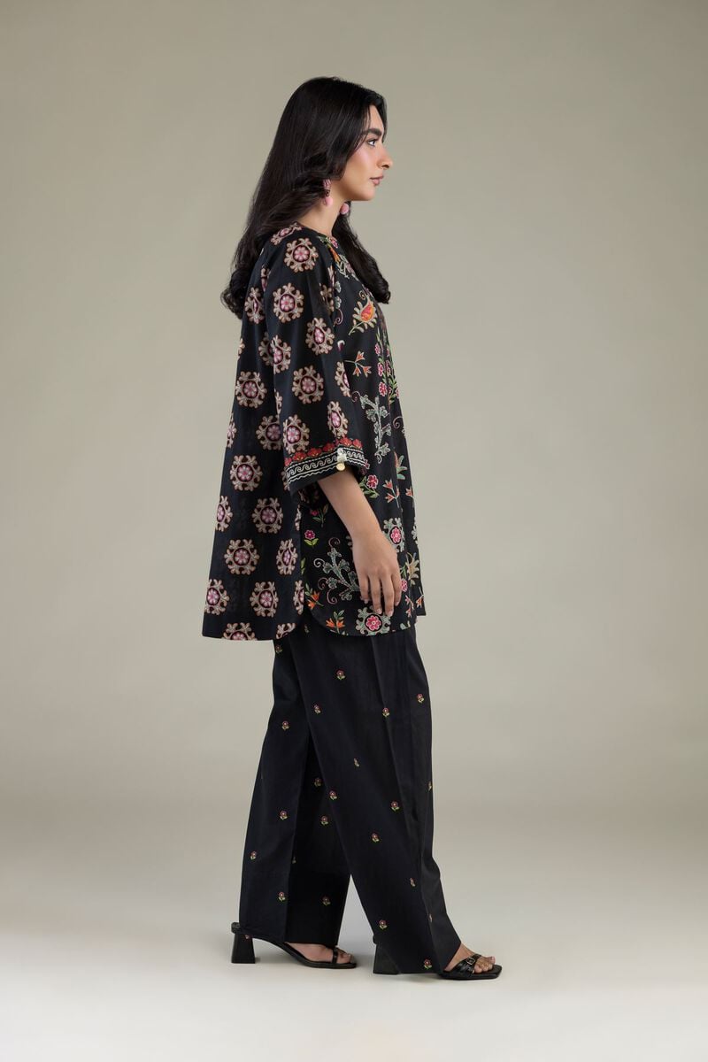 Black Floral Shalwar