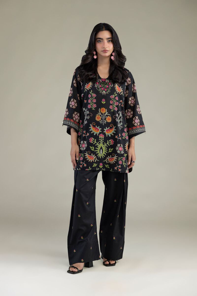 Black Floral Shalwar