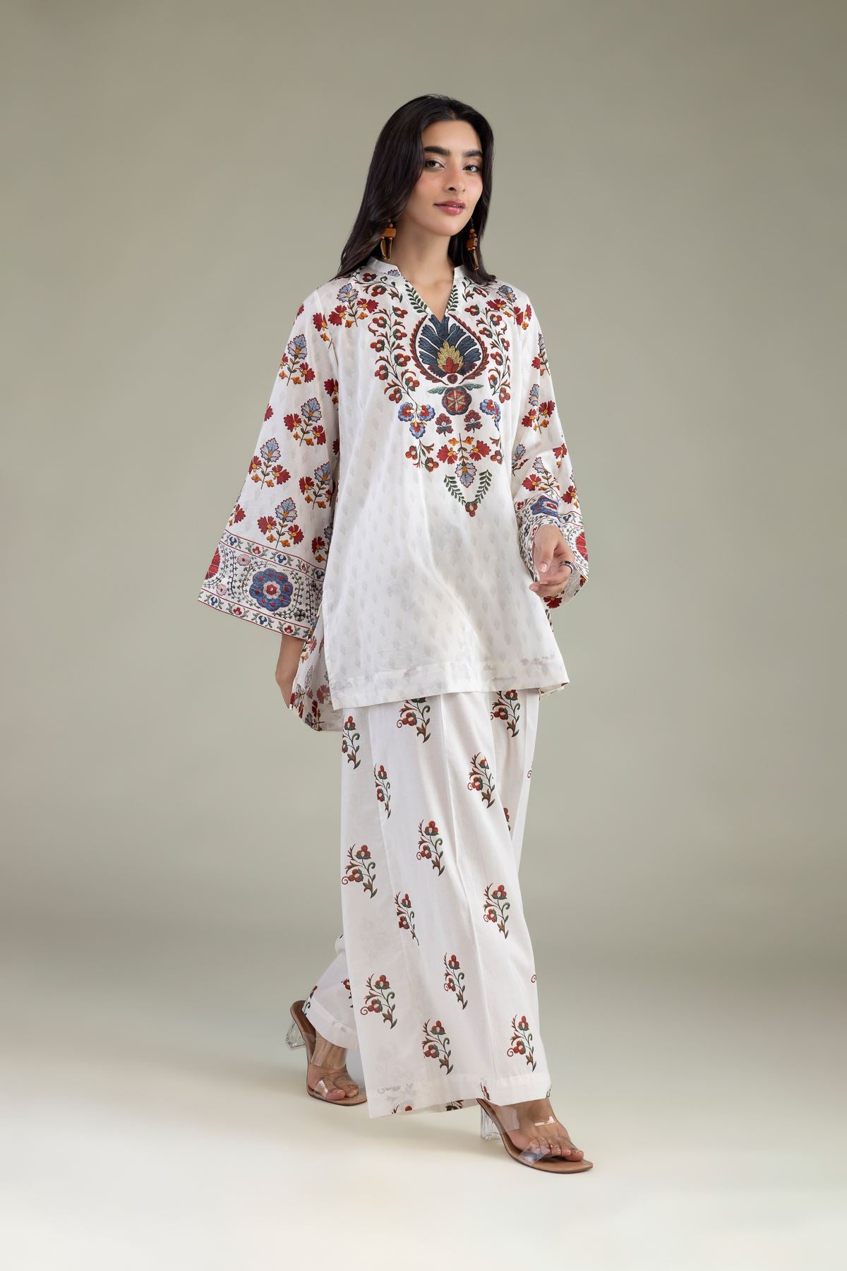 Floral Cambric Pants
