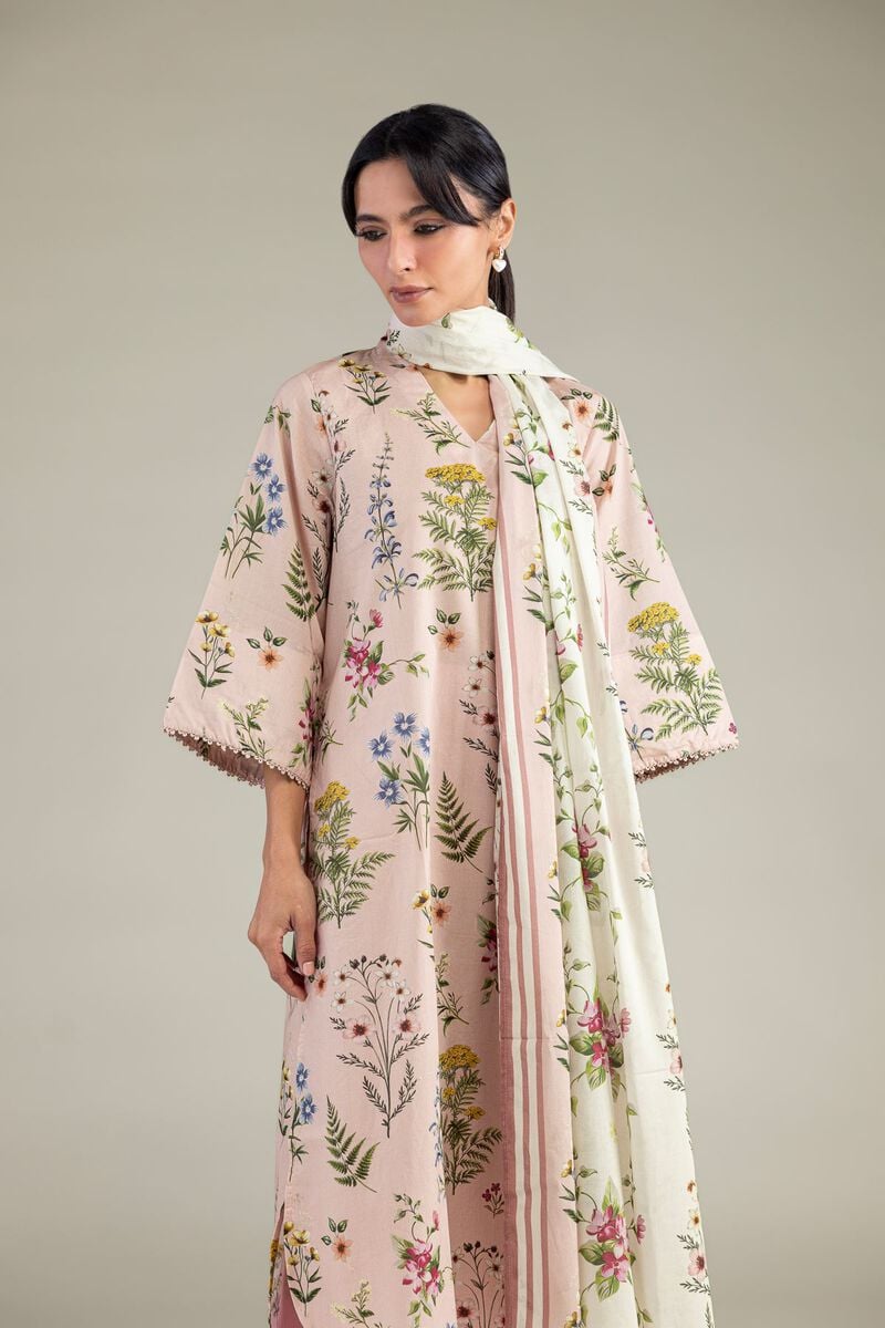 Pink Longline Kurta