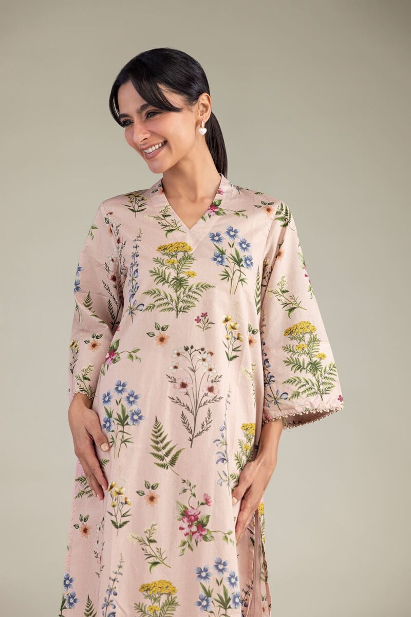 Pink Longline Kurta