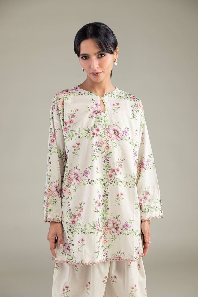 Floral Short Kurta