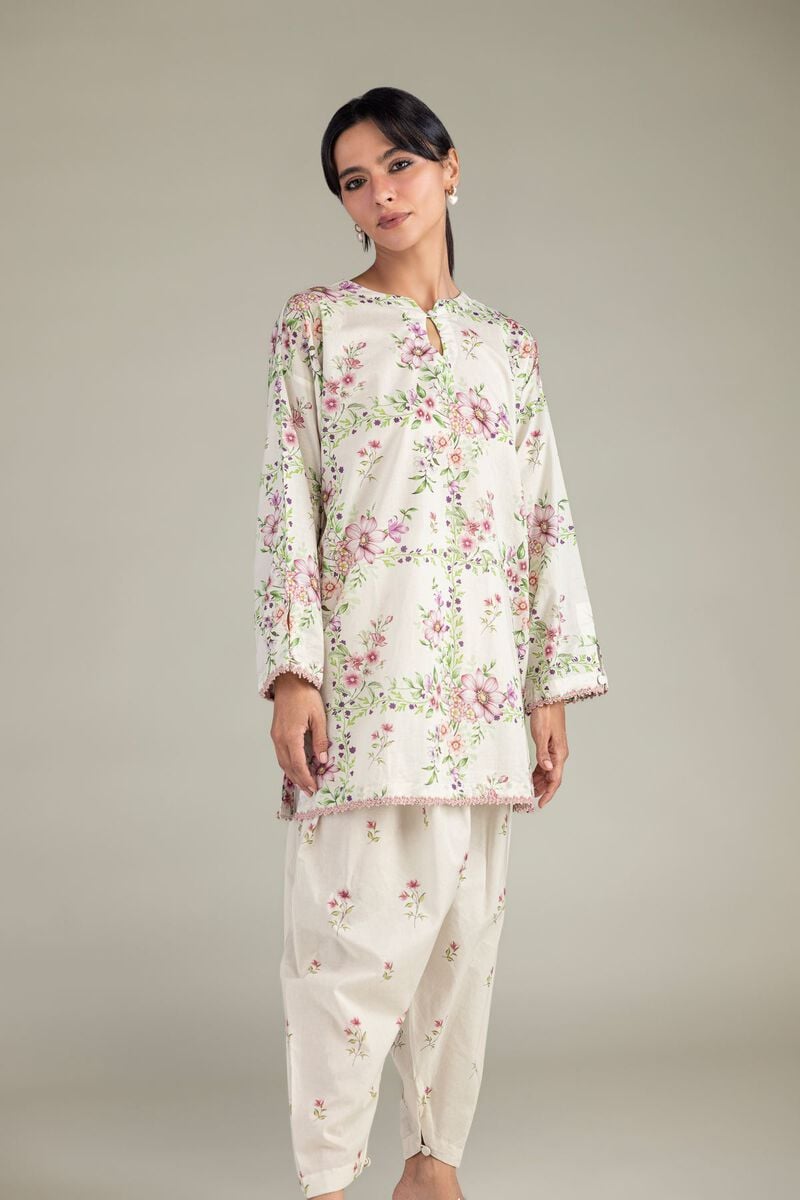 Floral Short Kurta
