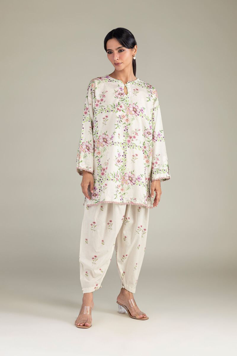Floral Short Kurta