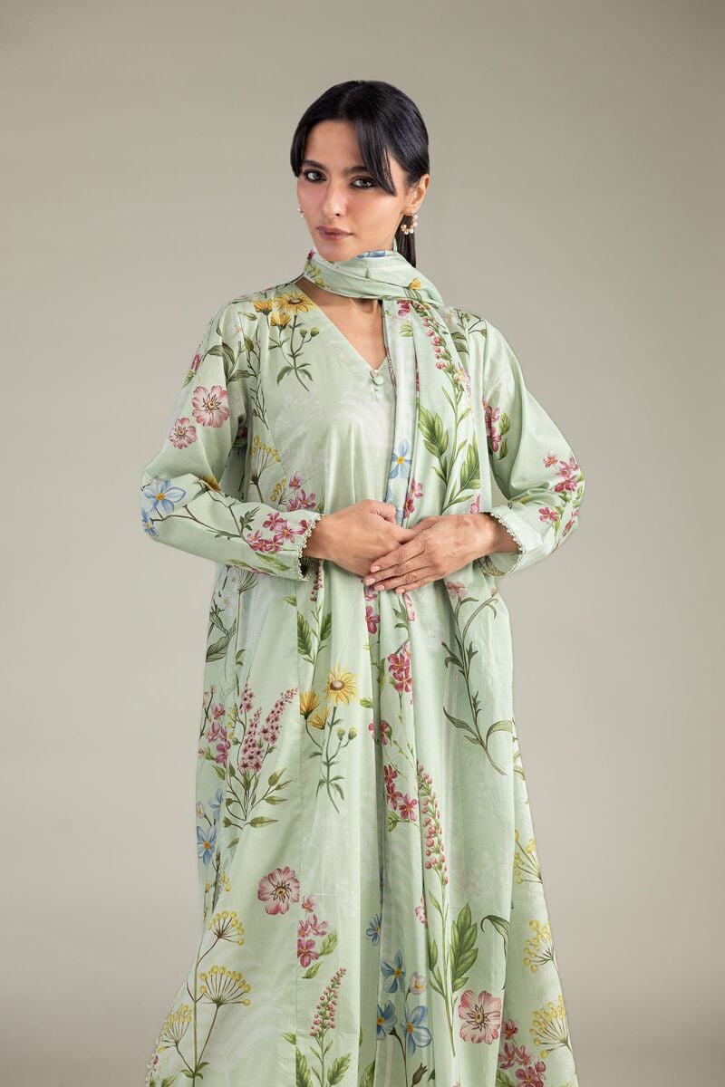 Floral Mint Dupatta