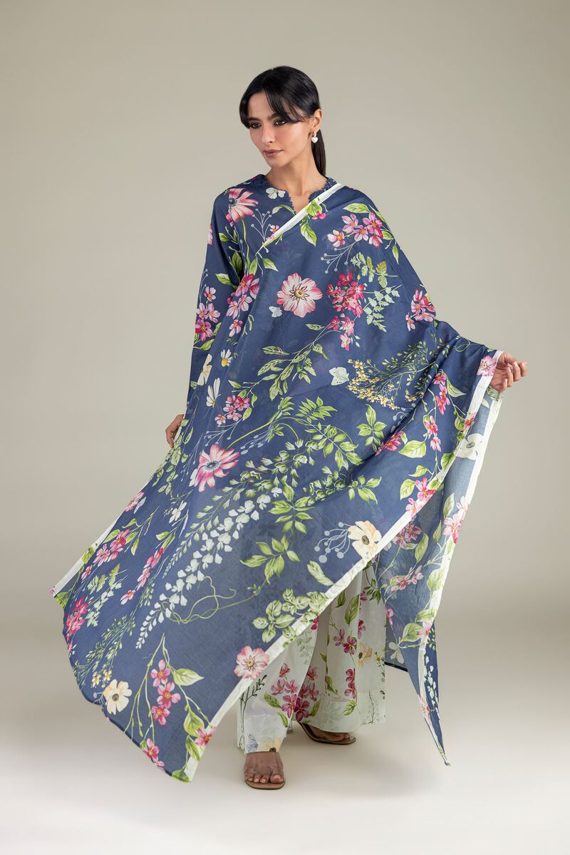 Lawn Floral Dupatta