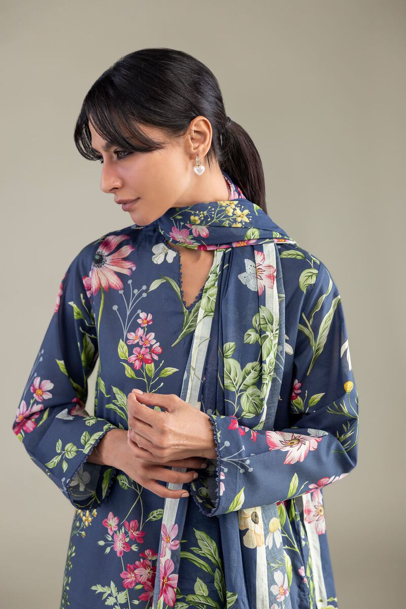 Lawn Floral Dupatta