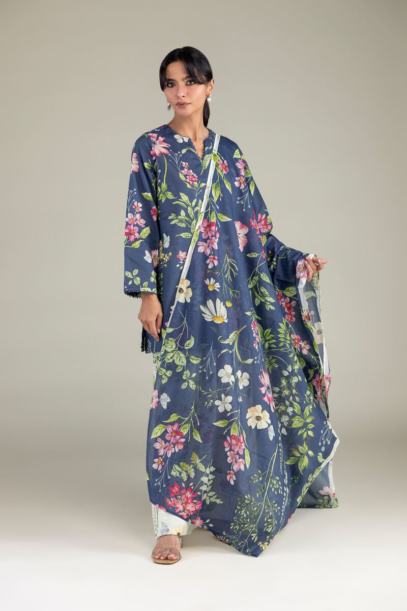 Lawn Floral Dupatta