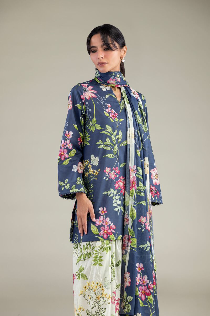 Lawn Floral Dupatta