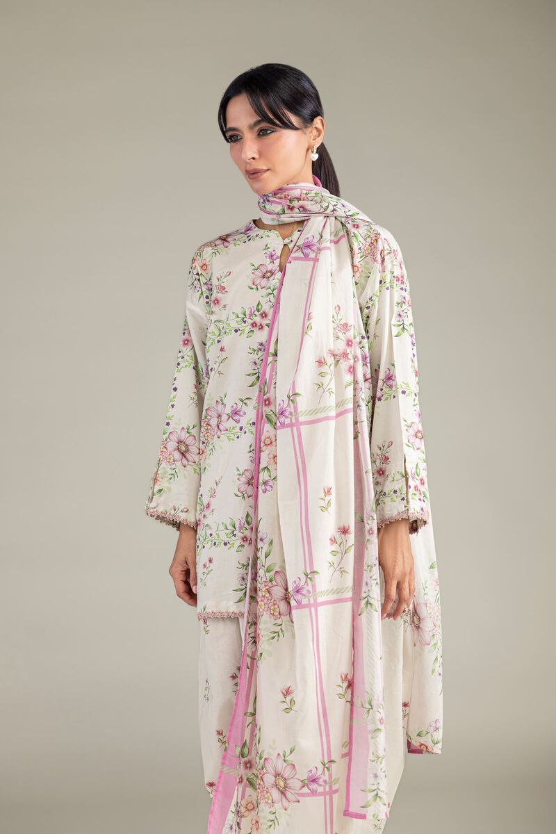 Floral Lawn Dupatta