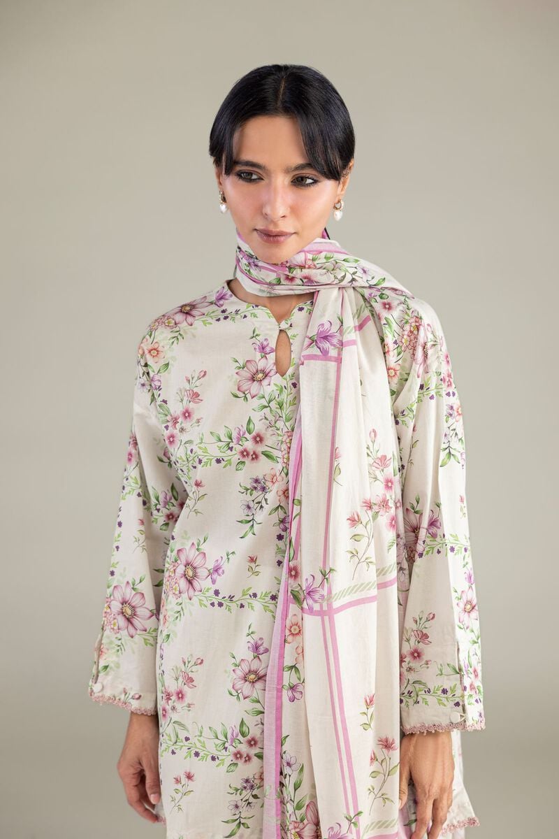 Floral Lawn Dupatta