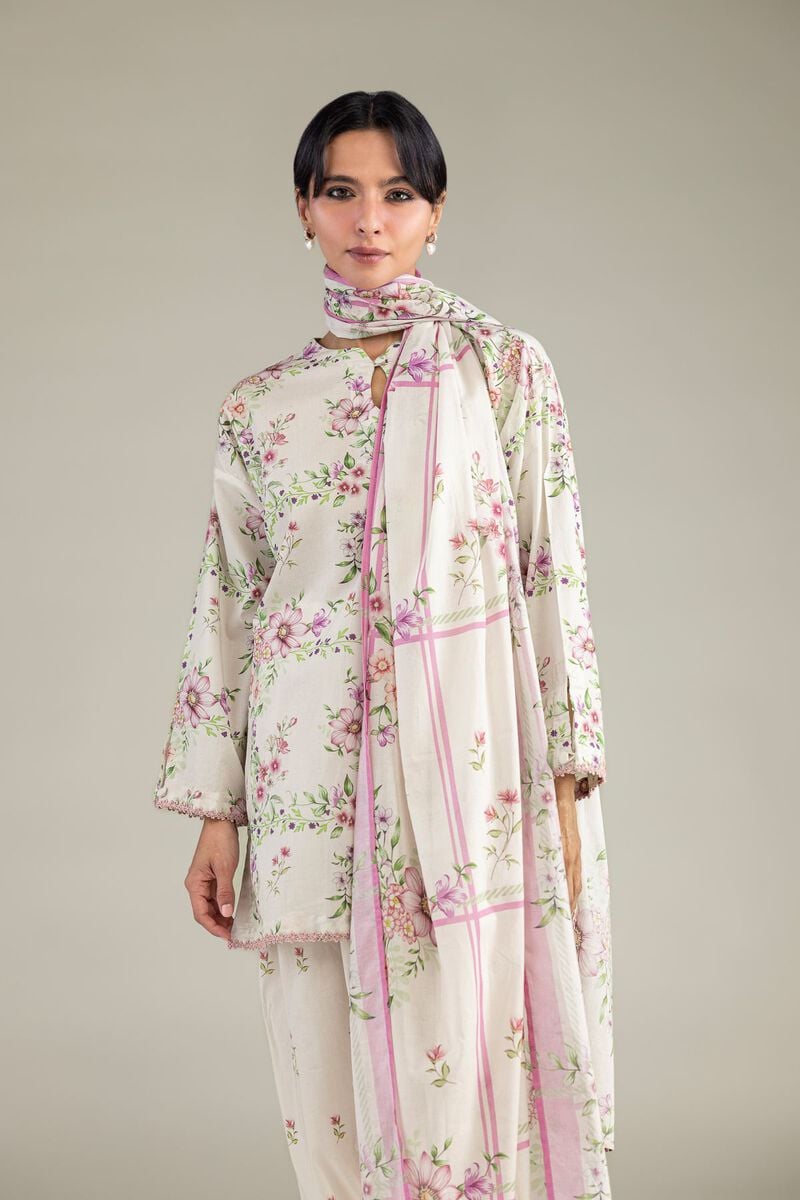Floral Lawn Dupatta