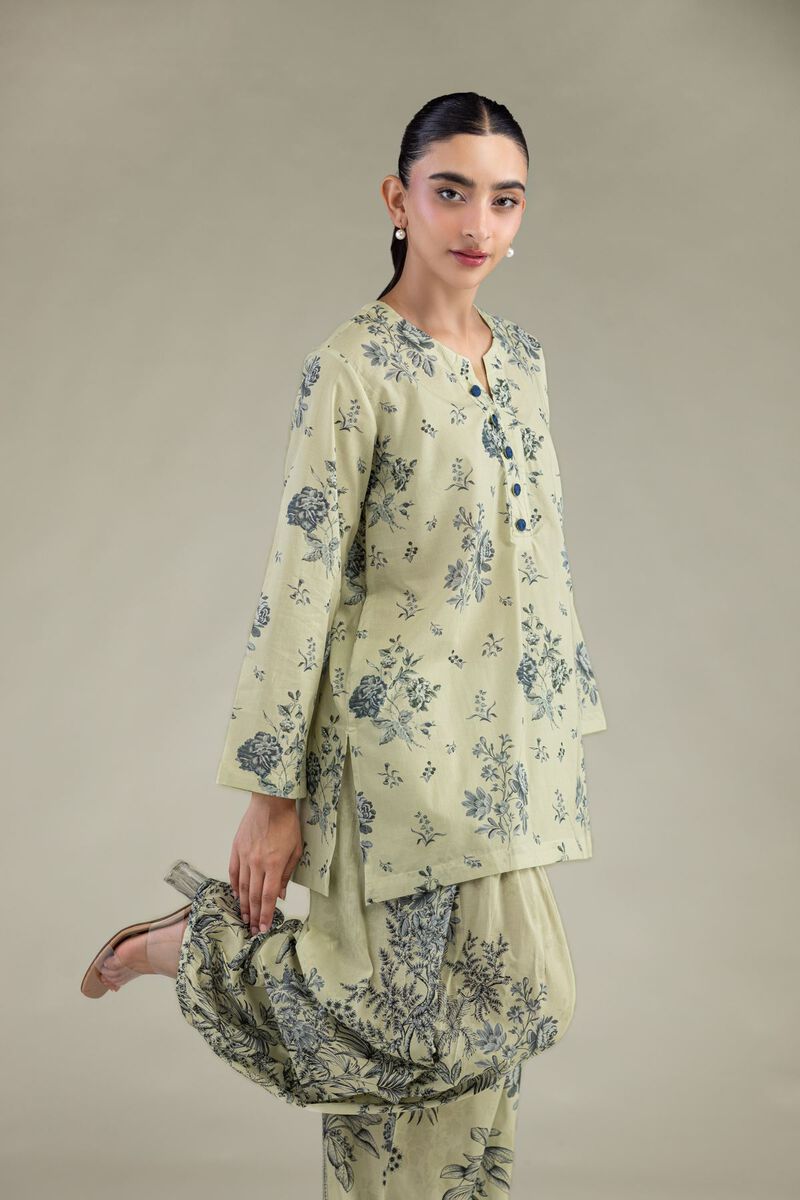 Floral Cambric Kurta