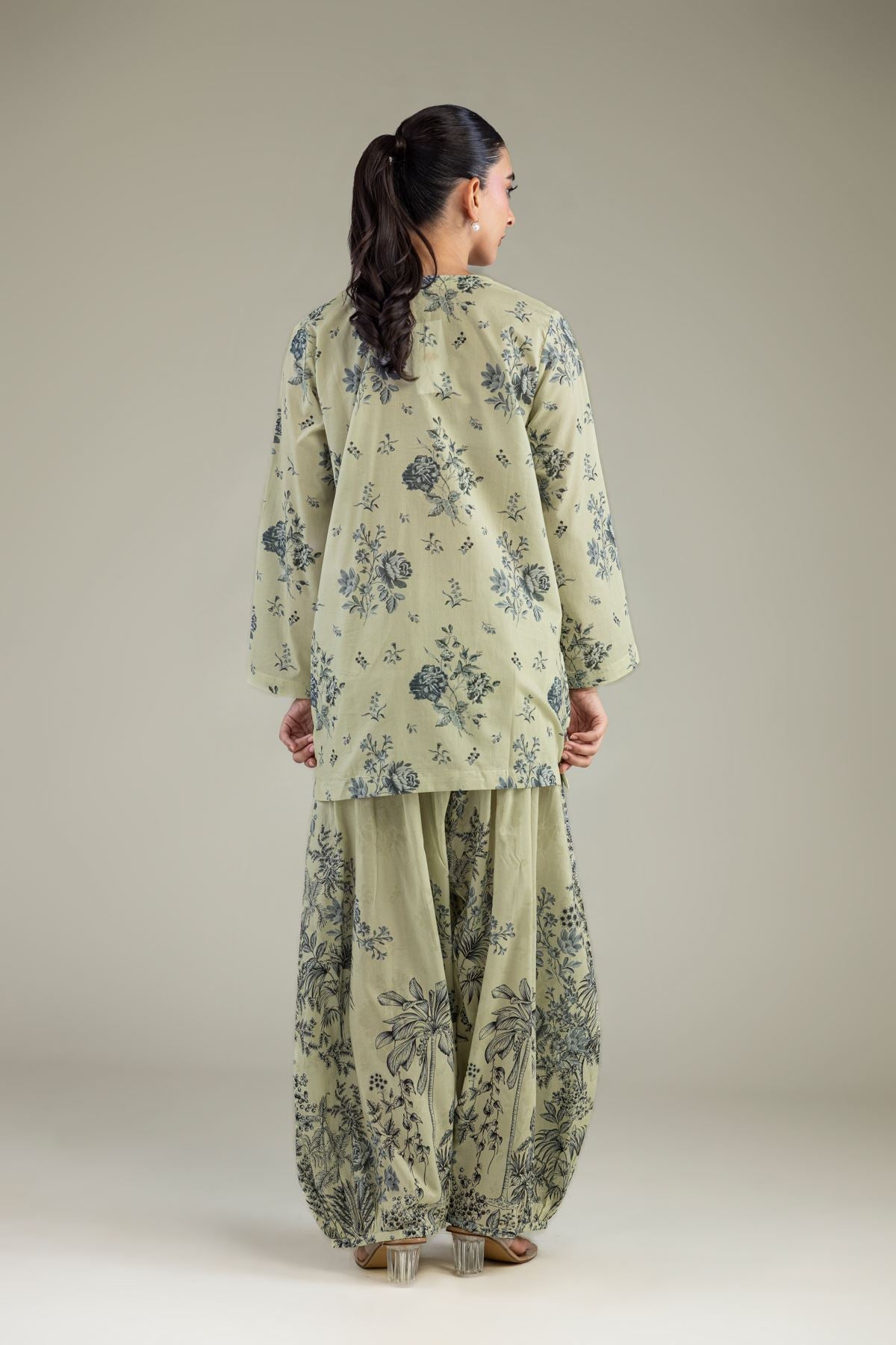 Floral Cambric Kurta