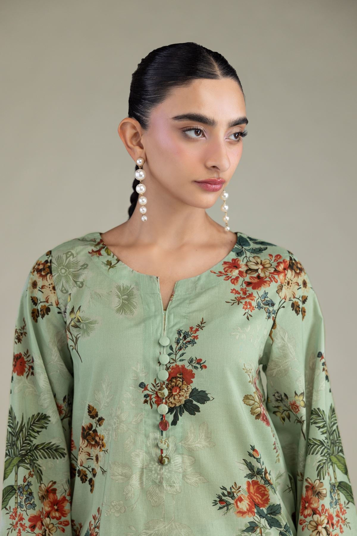 Mint Cambric Kurta