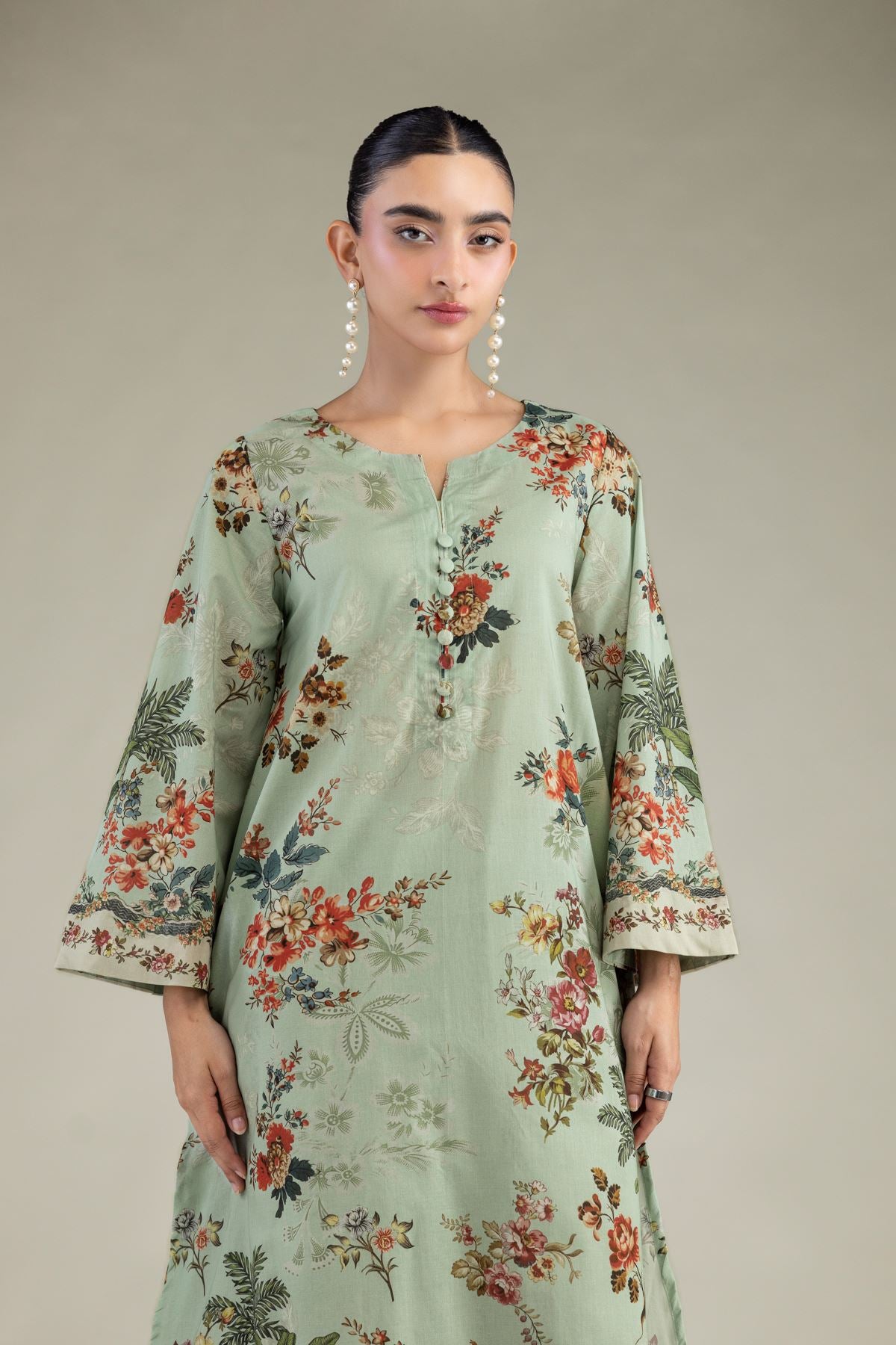 Mint Cambric Kurta