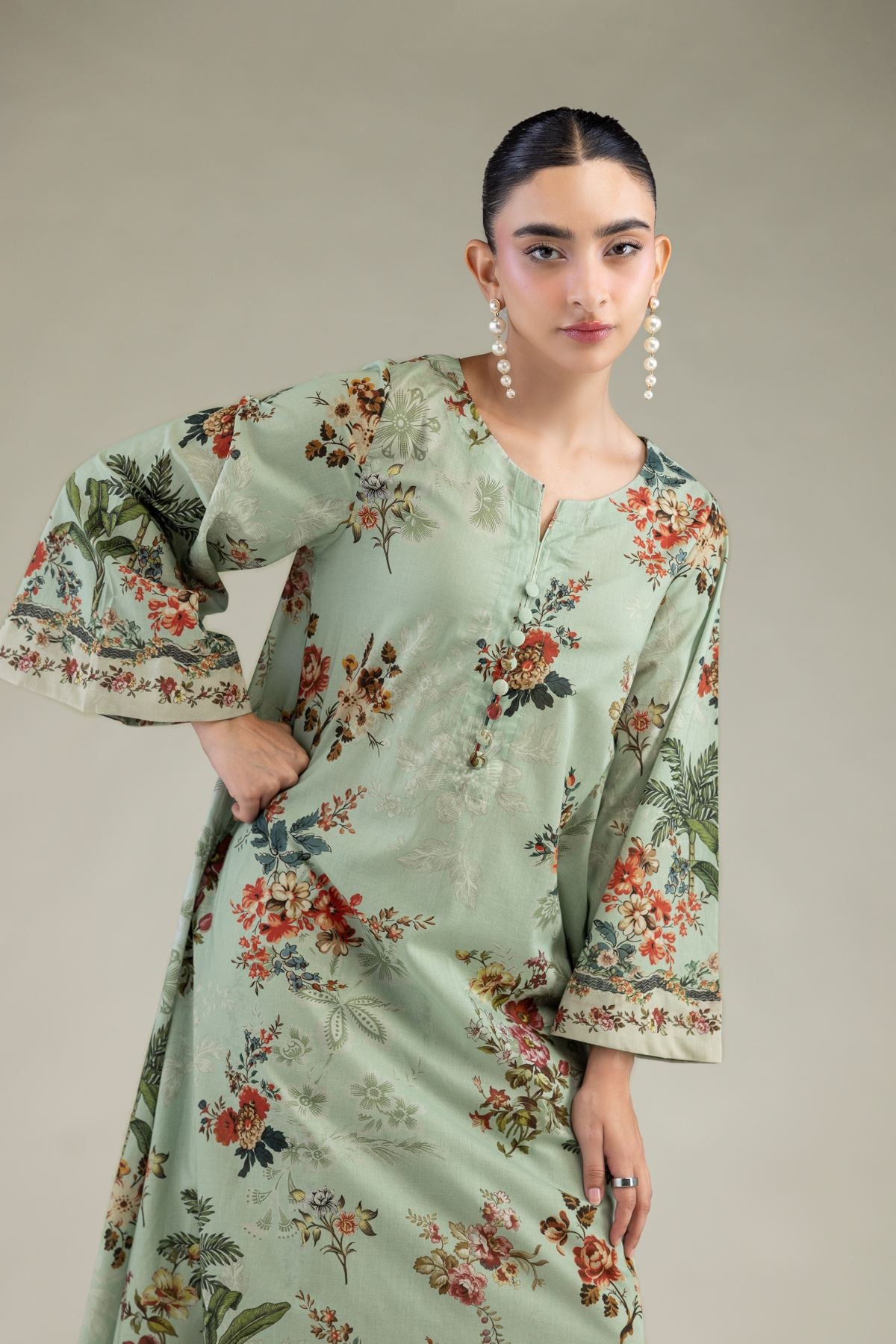 Mint Cambric Kurta