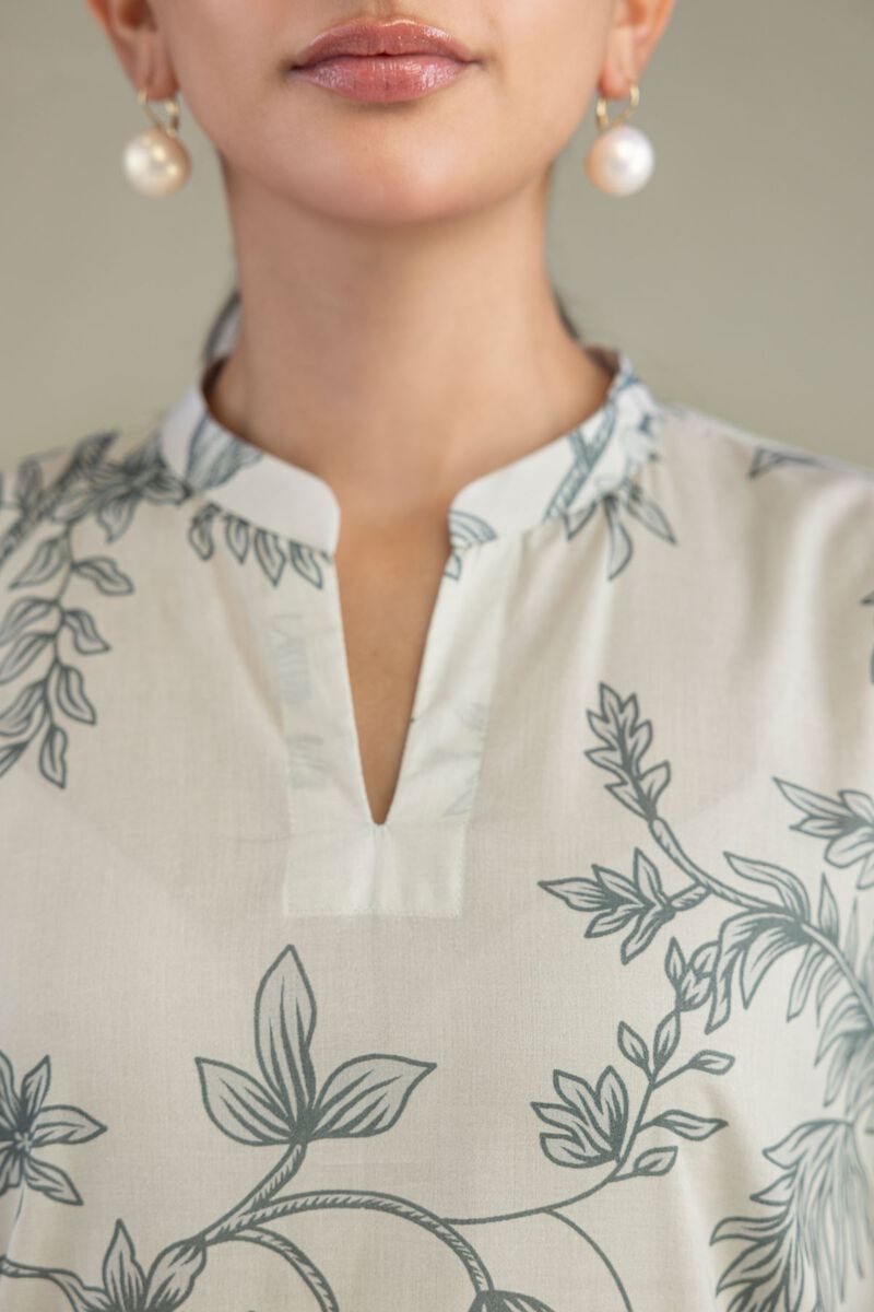 Floral Cambric Kurta
