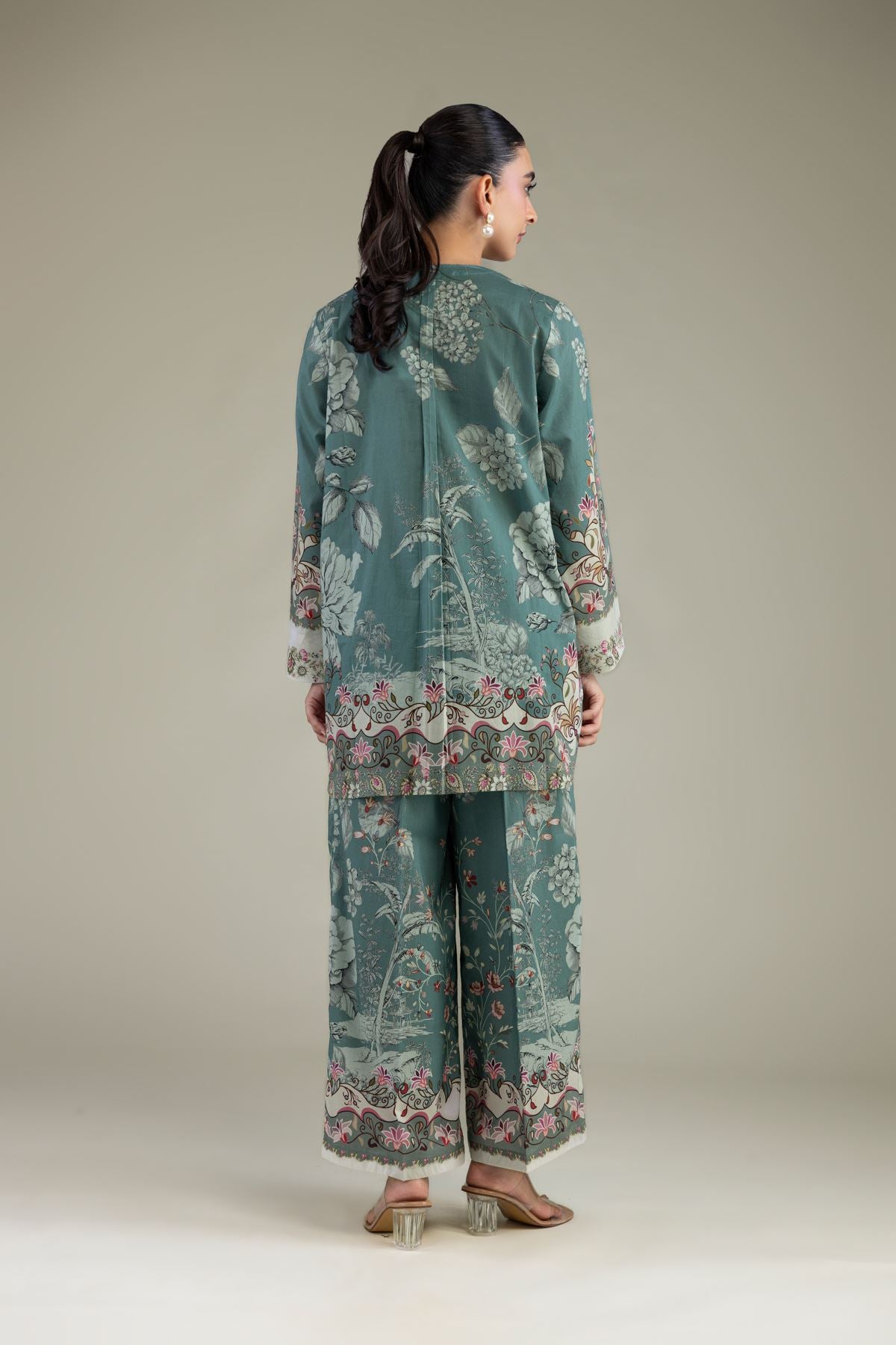Floral Cambric Kurta