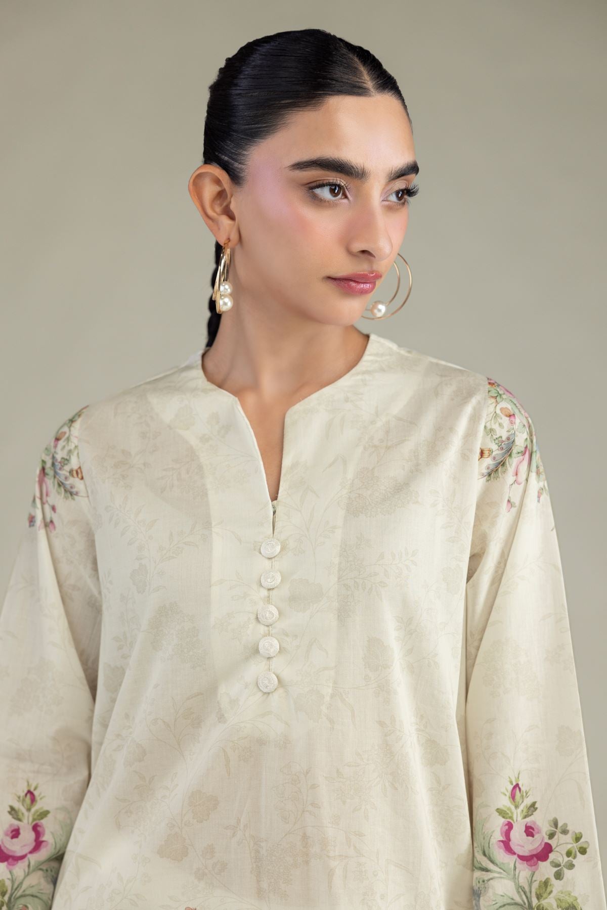 Short V-Neck Kurta
