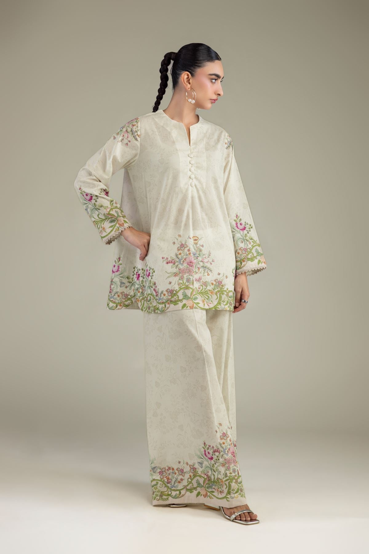 Short V-Neck Kurta
