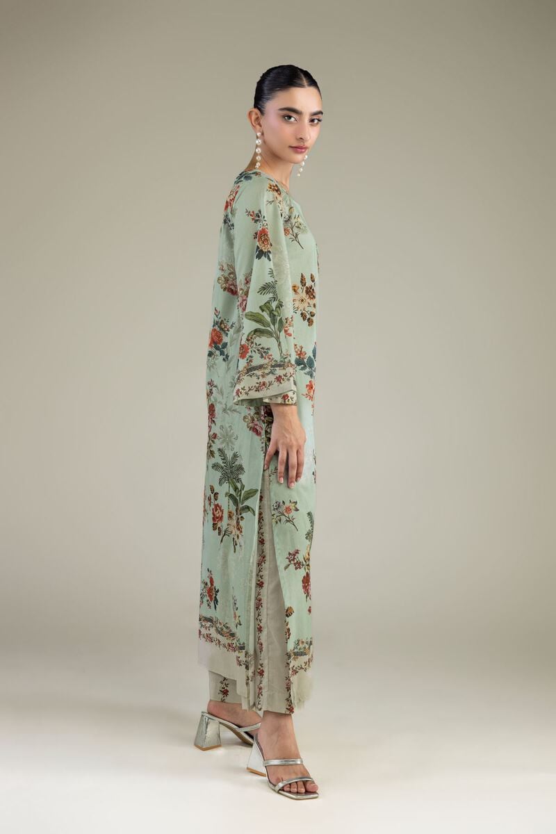 Floral Beige Pants