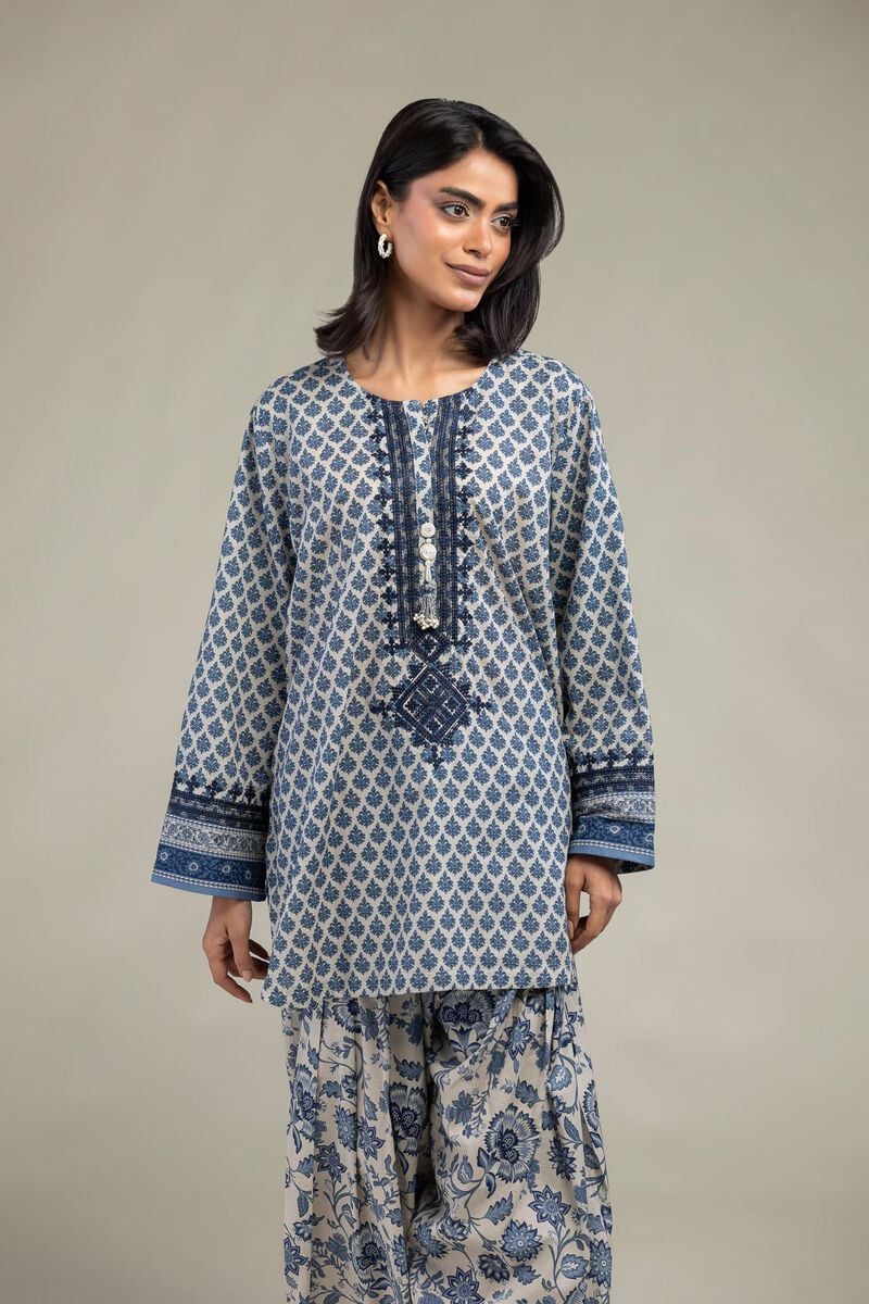 Blue Cambric Kurta