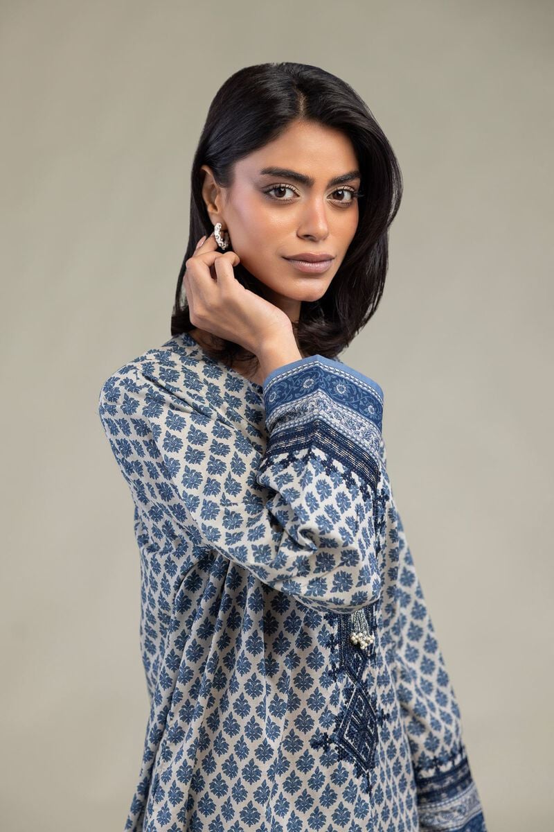 Blue Cambric Kurta