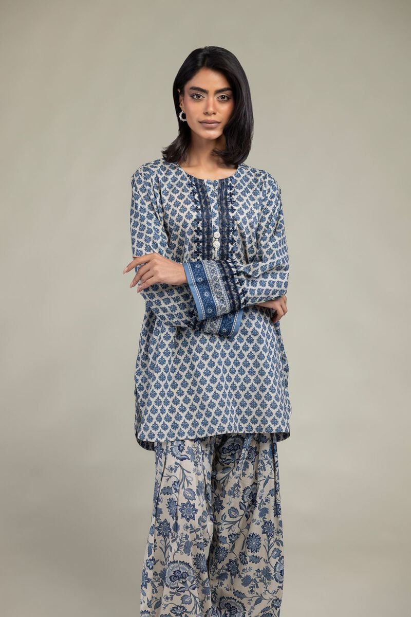 Blue Cambric Kurta