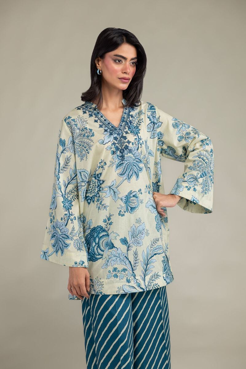 Floral Cambric Kurta