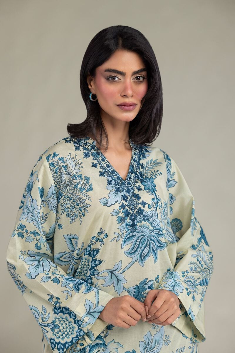 Floral Cambric Kurta